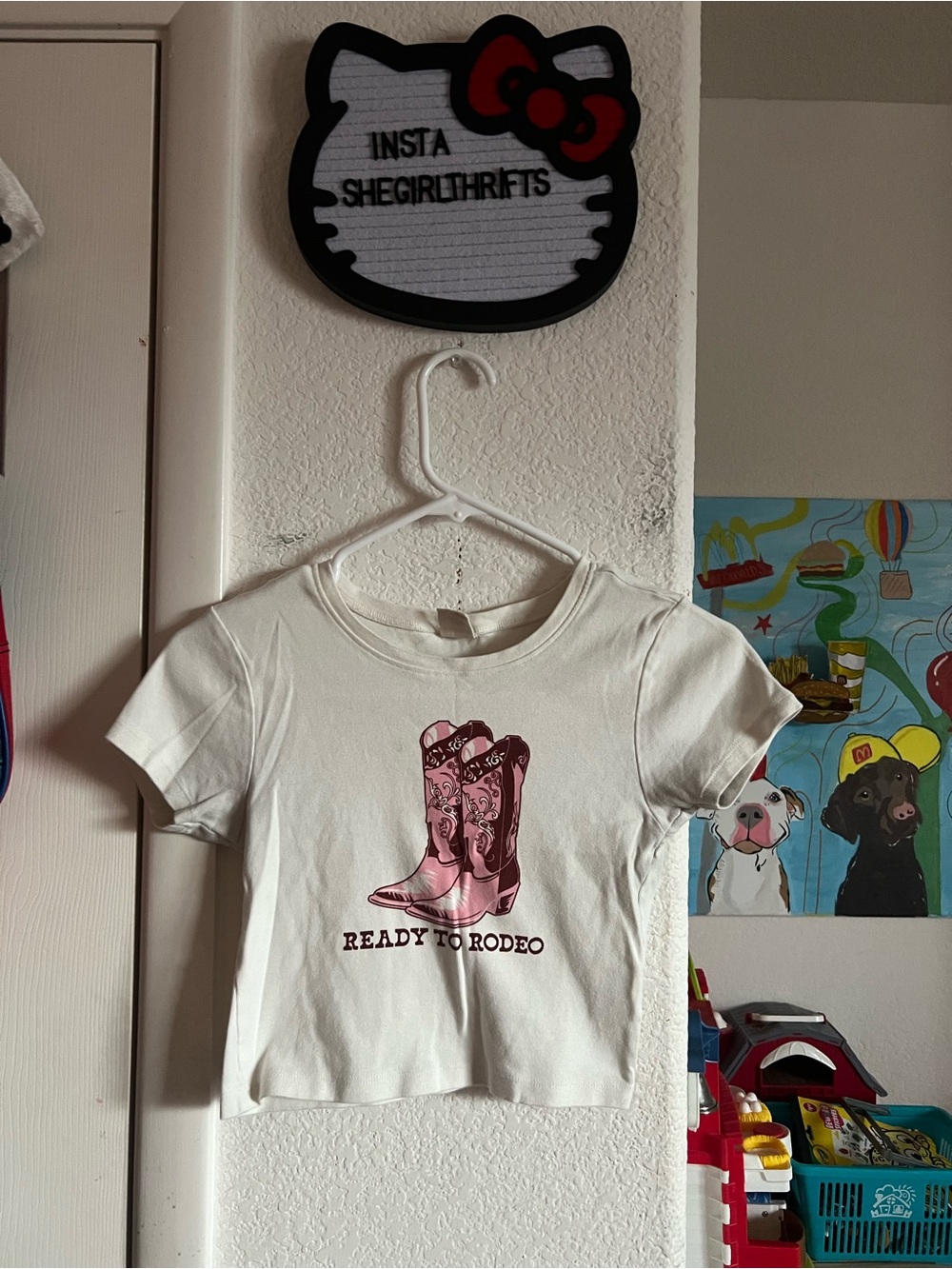 cowgirl cropped baby tee